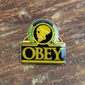Obey Crest Pin.